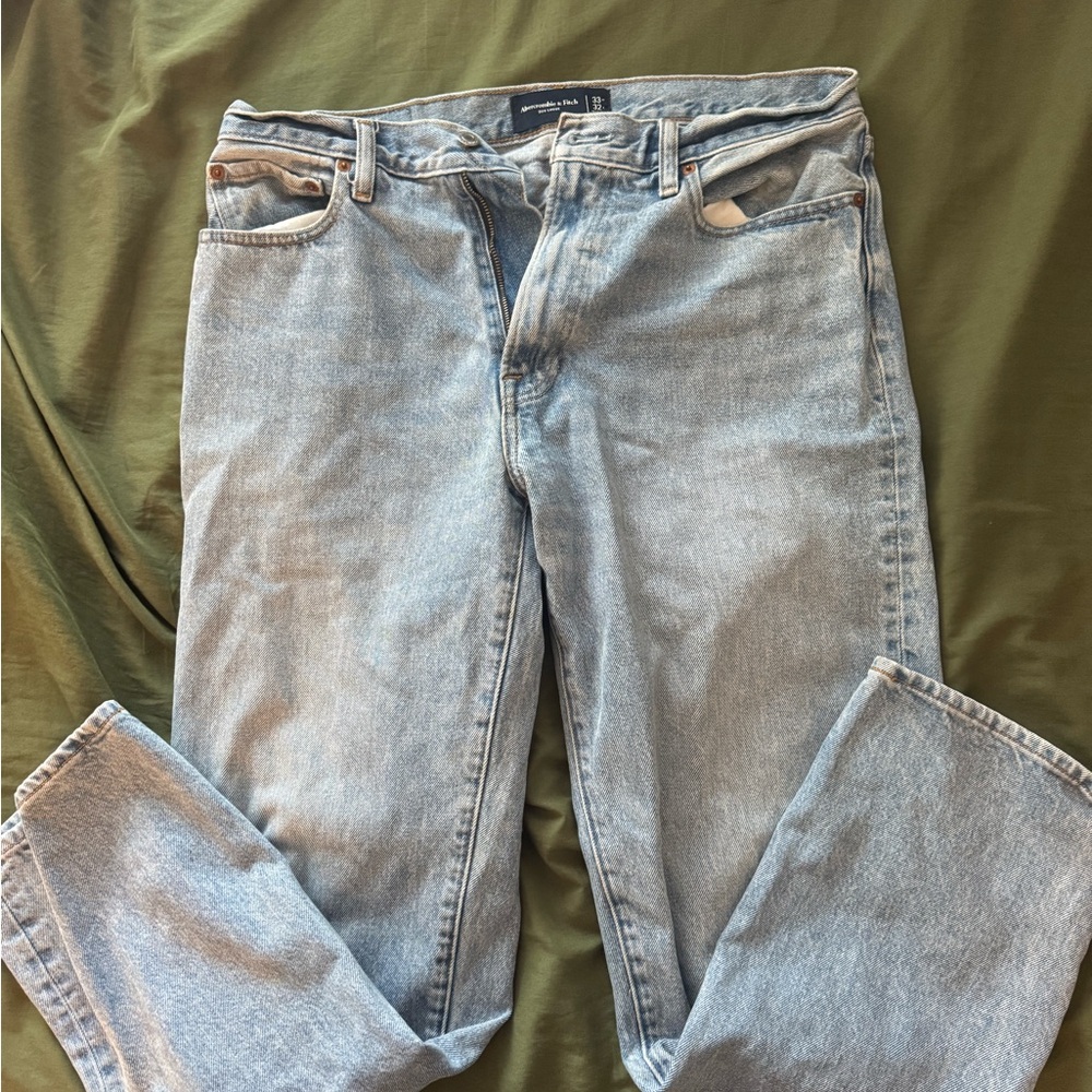 Abercrombie & Fitch Men's Denim Jeans - Light Blue